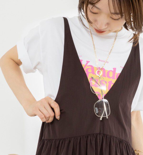 Rie Miller「Wander lustウォッシャブルワイドシルエットプリントTシャツ」|Tシャツ・カットソー|