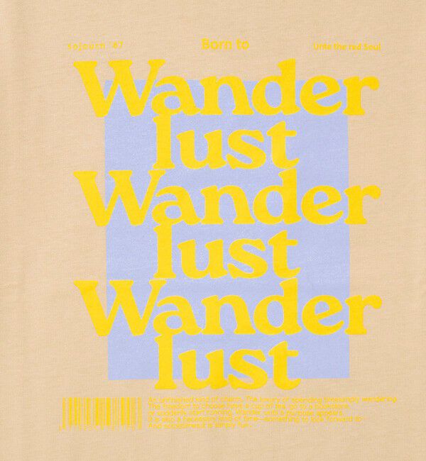 Rie Miller「Wander lustウォッシャブルワイドシルエットプリントTシャツ」|Tシャツ・カットソー|