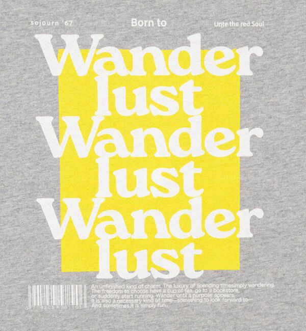 Rie Miller「Wander lustウォッシャブルワイドシルエットプリントTシャツ」|Tシャツ・カットソー|