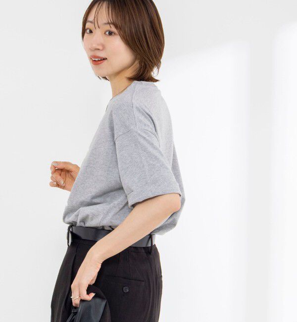 Rie Miller「Wander lustウォッシャブルワイドシルエットプリントTシャツ」|Tシャツ・カットソー|