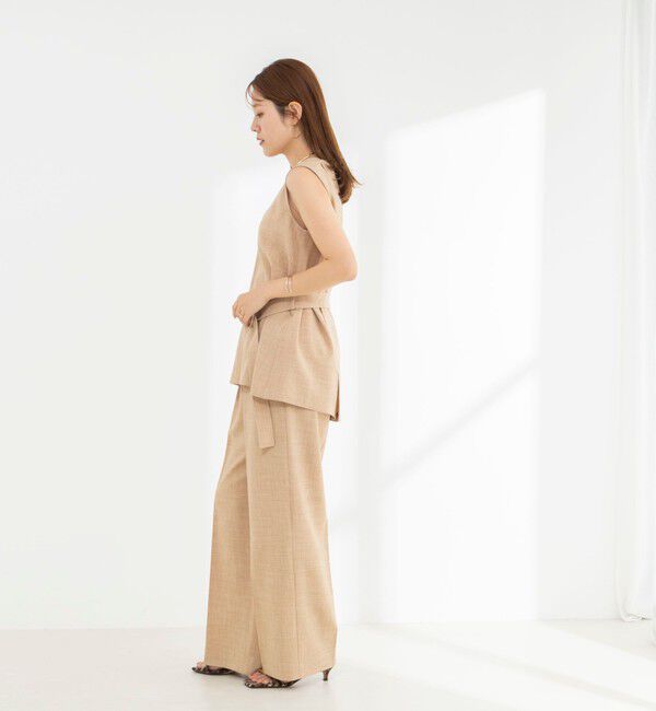 NOLLEY'S「《セットアップ対応》【BECシリーズ】ウォッシャブルリネンライク2タックパンツ」|その他|