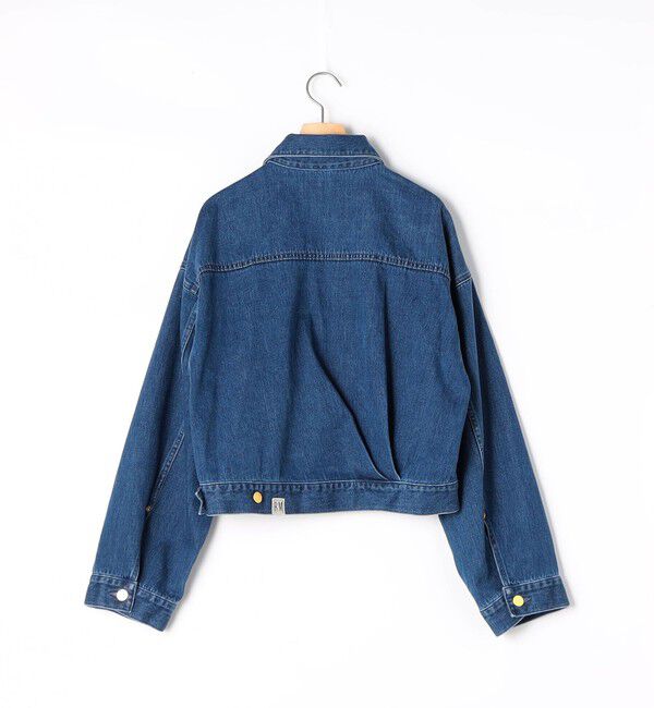 Rie Miller「【RM denim】バックひねりデザインショート丈Gジャン」|デニムジャケット|