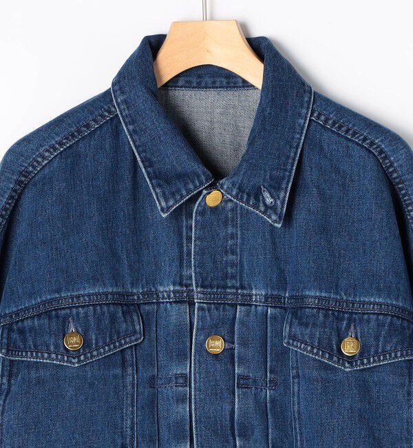 Rie Miller「【RM denim】バックひねりデザインショート丈Gジャン」|デニムジャケット|