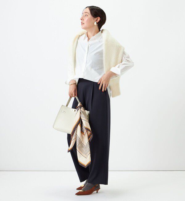 NOLLEY'S「ウォッシャブルシャンブレーツイルワイドパンツ」|その他|