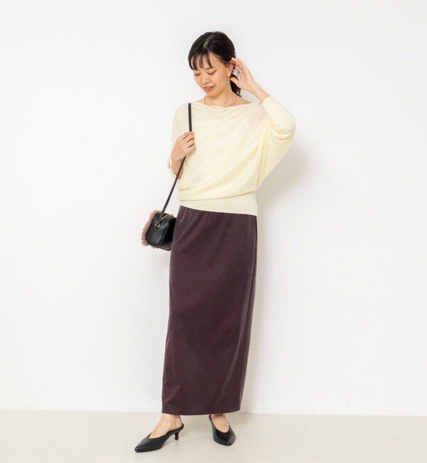 NOLLEY'S sophi「【BECシリーズ】【一部WEB限定カラーアイテム】ドレープドルマンプルオーバー」|ニット・セーター|