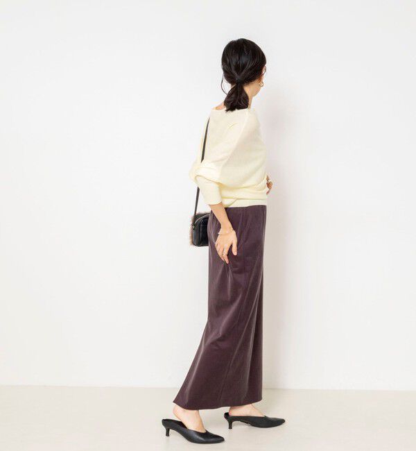 NOLLEY'S sophi「【BECシリーズ】【一部WEB限定カラーアイテム】ドレープドルマンプルオーバー」|ニット・セーター|
