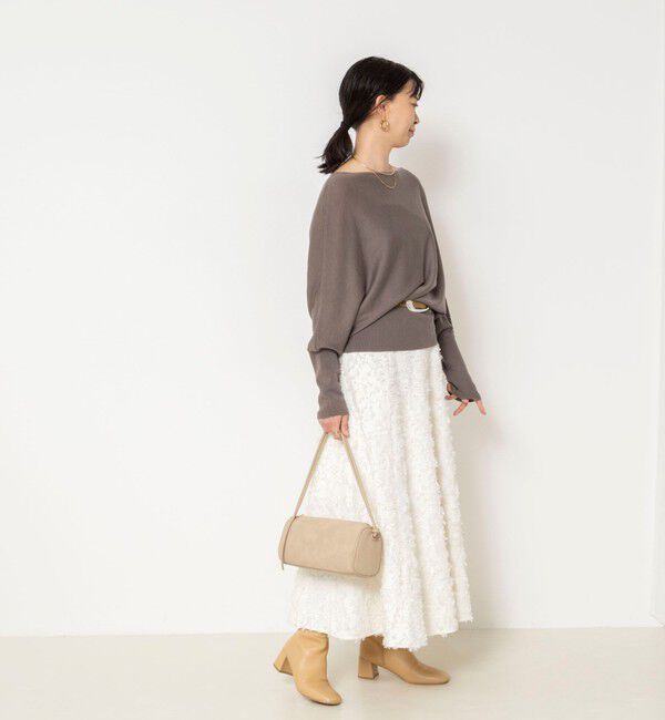 NOLLEY'S sophi「【BECシリーズ】【一部WEB限定カラーアイテム】ドレープドルマンプルオーバー」|ニット・セーター|
