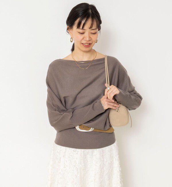 NOLLEY'S sophi「【BECシリーズ】【一部WEB限定カラーアイテム】ドレープドルマンプルオーバー」|ニット・セーター|