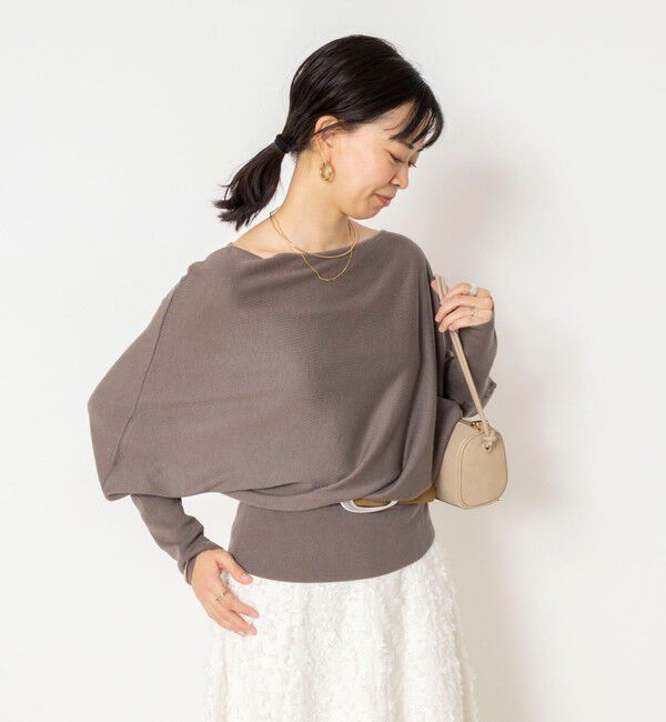 NOLLEY'S sophi「【BECシリーズ】【一部WEB限定カラーアイテム】ドレープドルマンプルオーバー」|ニット・セーター|