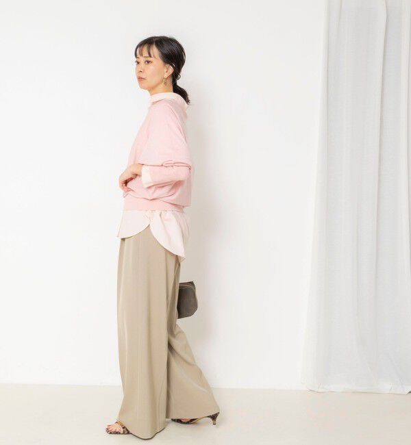 NOLLEY'S sophi「【BECシリーズ】【一部WEB限定カラーアイテム】ドレープドルマンプルオーバー」|ニット・セーター|
