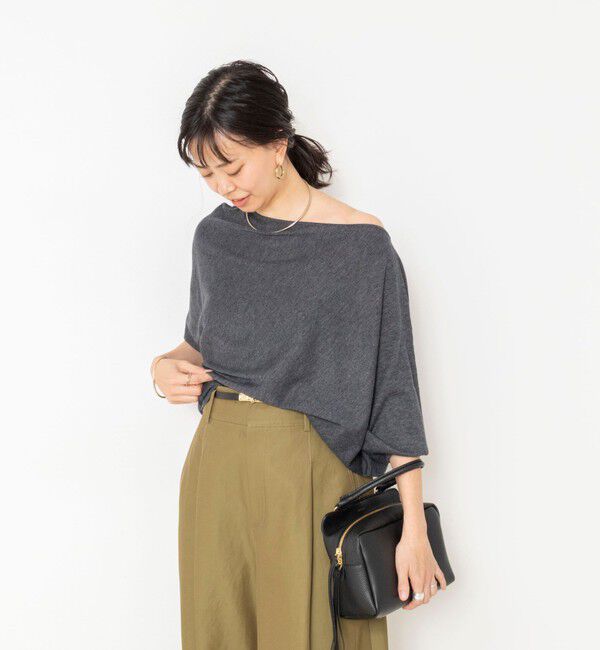 NOLLEY'S sophi「【BECシリーズ】【一部WEB限定カラーアイテム】ドレープドルマンプルオーバー」|ニット・セーター|