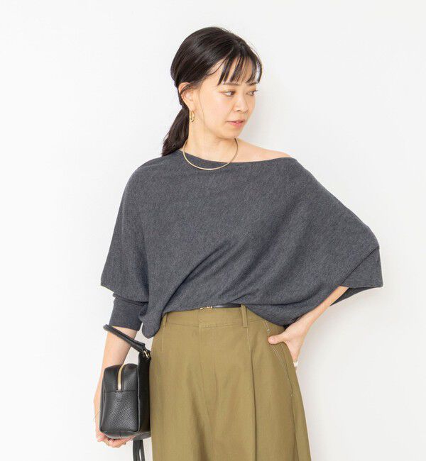 NOLLEY'S sophi「【BECシリーズ】【一部WEB限定カラーアイテム】ドレープドルマンプルオーバー」|ニット・セーター|