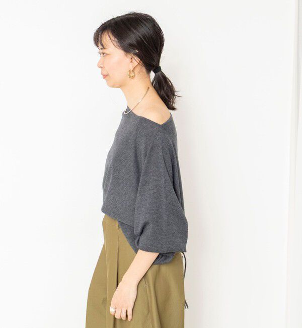 NOLLEY'S sophi「【BECシリーズ】【一部WEB限定カラーアイテム】ドレープドルマンプルオーバー」|ニット・セーター|