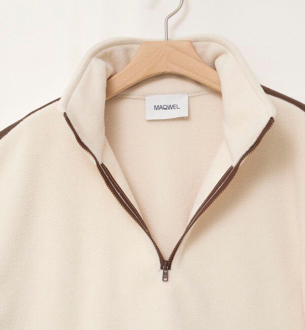 MAQWEL「【MAQWEL/マクウェル】《セットアップ対応》配色フリースプルオーバー」|Tシャツ・カットソー|