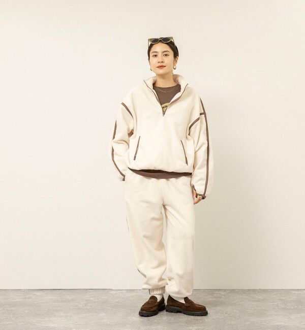 MAQWEL「【MAQWEL/マクウェル】《セットアップ対応》配色フリースプルオーバー」|Tシャツ・カットソー|