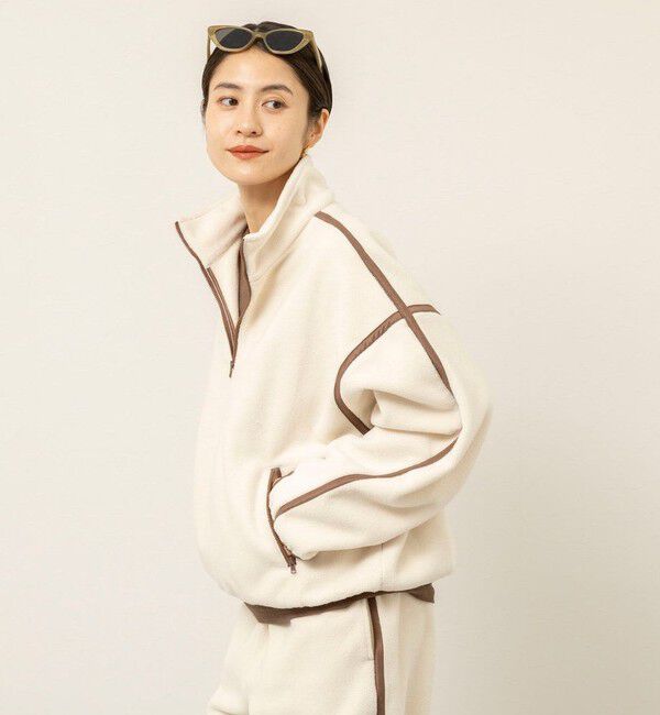 MAQWEL「【MAQWEL/マクウェル】《セットアップ対応》配色フリースプルオーバー」|Tシャツ・カットソー|