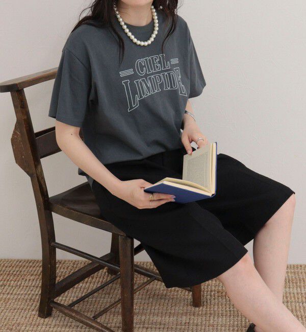 fredy emue「アウトラインロゴＴシャツ」|Tシャツ・カットソー|チャコールグレー