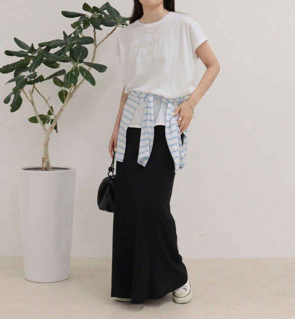 fredy emue「【UVカット/接触冷感】フレンチロゴＴシャツ」|Tシャツ・カットソー|