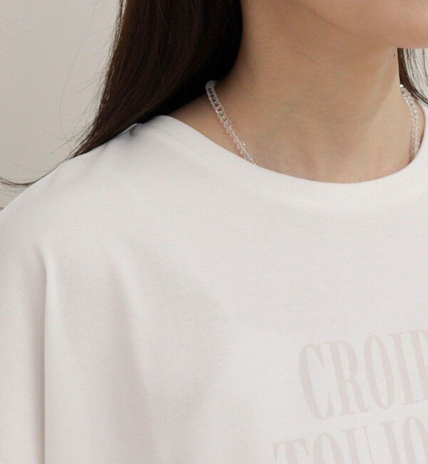 fredy emue「【UVカット/接触冷感】フレンチロゴＴシャツ」|Tシャツ・カットソー|