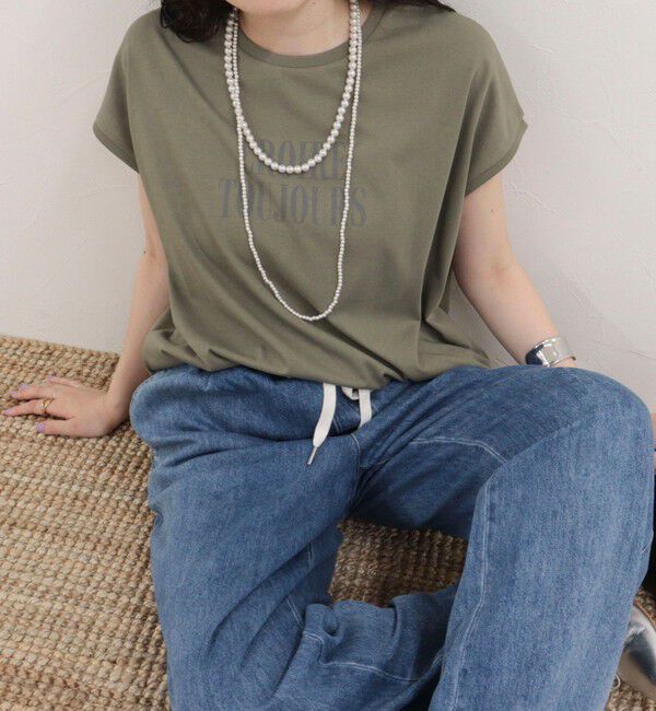 fredy emue「【UVカット/接触冷感】フレンチロゴＴシャツ」|Tシャツ・カットソー|