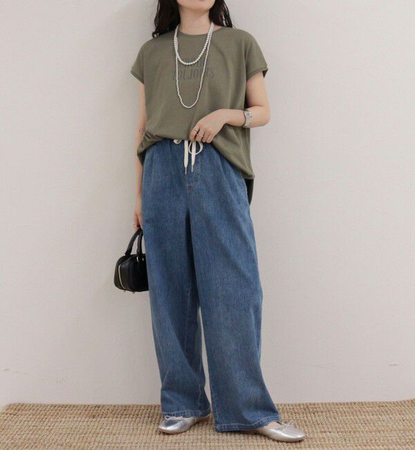 fredy emue「【UVカット/接触冷感】フレンチロゴＴシャツ」|Tシャツ・カットソー|