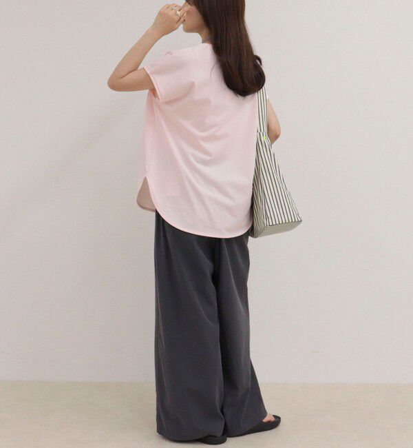 fredy emue「【UVカット/接触冷感】フレンチロゴＴシャツ」|Tシャツ・カットソー|