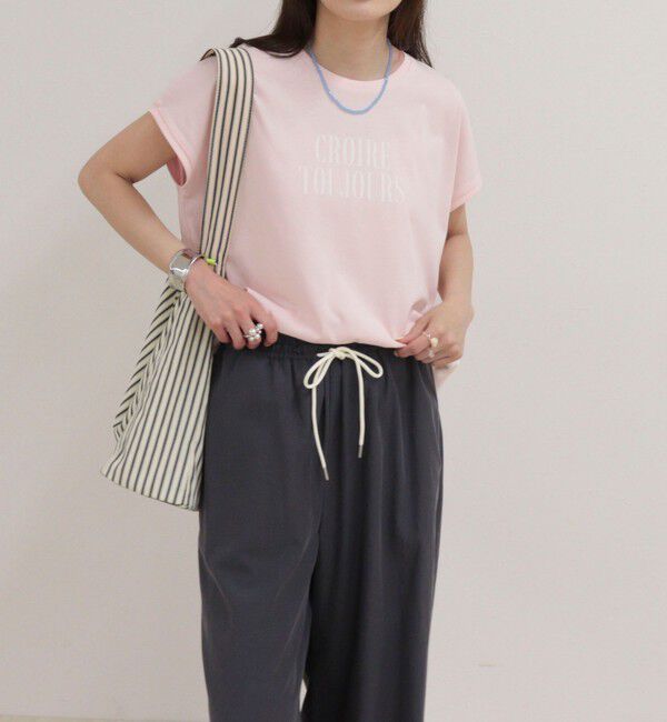 fredy emue「【UVカット/接触冷感】フレンチロゴＴシャツ」|Tシャツ・カットソー|