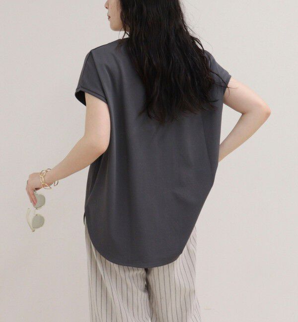 fredy emue「【UVカット/接触冷感】フレンチロゴＴシャツ」|Tシャツ・カットソー|