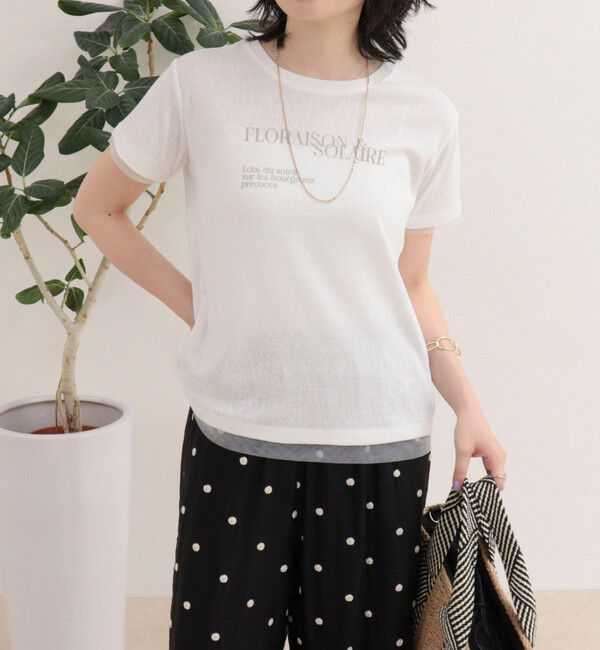 fredy emue「シアーレイヤードＴシャツ」|Tシャツ・カットソー|