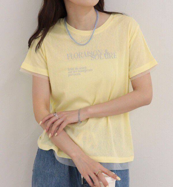 fredy emue「シアーレイヤードＴシャツ」|Tシャツ・カットソー|
