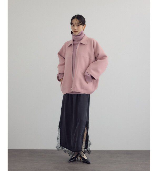 SALON adam et rope'「【extreme cashmere（エクストリーム・カシミア）】bog ニットブルゾン」|ブルゾン・スタジャン|