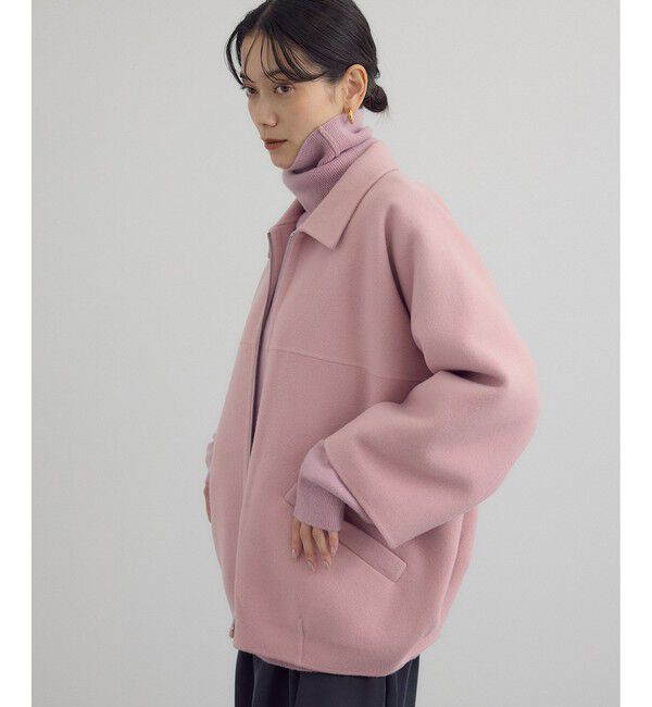 SALON adam et rope'「【extreme cashmere（エクストリーム・カシミア）】bog ニットブルゾン」|ブルゾン・スタジャン|