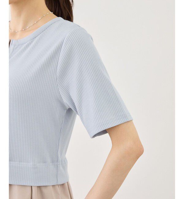 Rope&rsquo;Picnic「キーネック布帛ドッキングカットワンピース」|ワンピース|