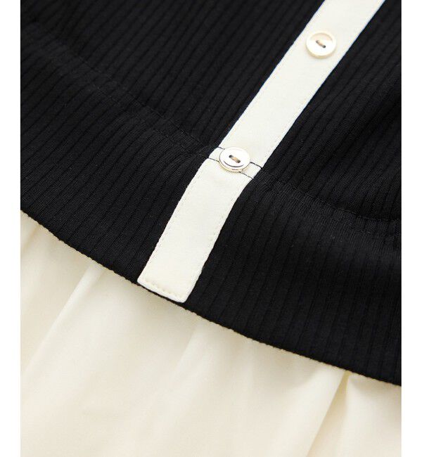 Rope&rsquo;Picnic「キーネック布帛ドッキングカットワンピース」|ワンピース|