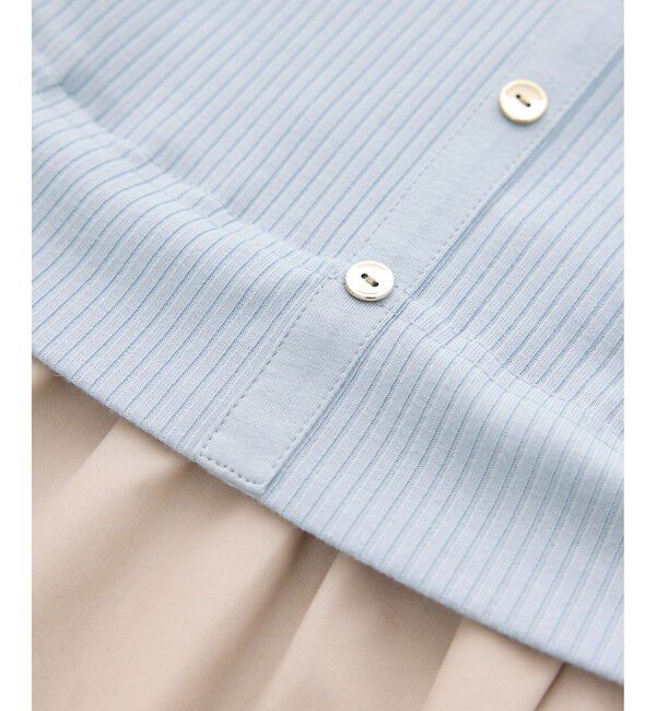 Rope&rsquo;Picnic「キーネック布帛ドッキングカットワンピース」|ワンピース|