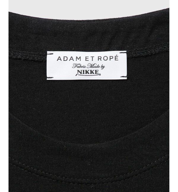 ADAM ET ROPE'「【NIKKE】ウール天竺 ハーフスリーブ ニットT」|Tシャツ・カットソー|