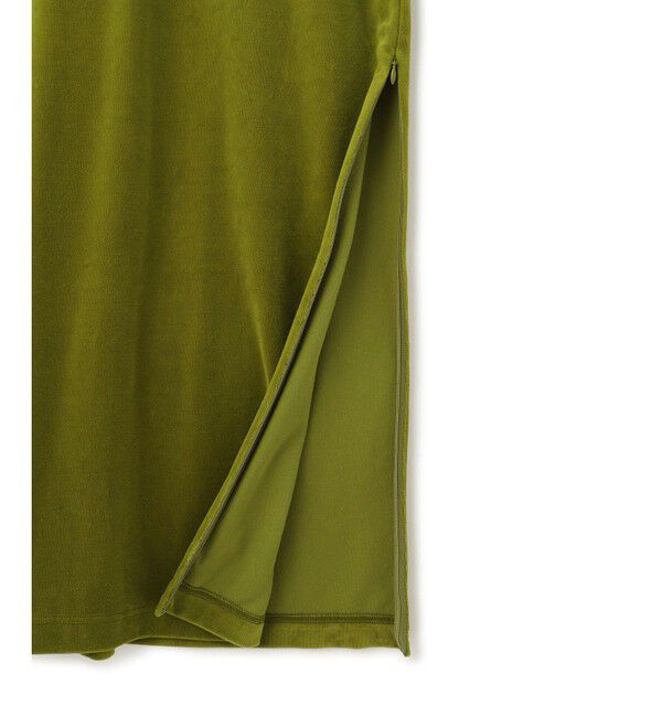 ADAM ET ROPE'「ベロア BOTANICAL DYED DRESS」|ワンピース|