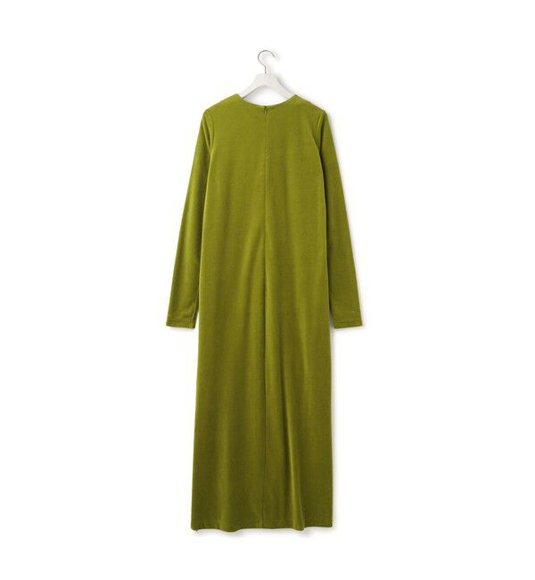 ADAM ET ROPE'「ベロア BOTANICAL DYED DRESS」|ワンピース|