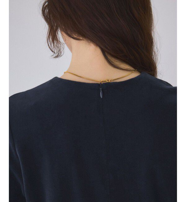 ADAM ET ROPE'「ベロア BOTANICAL DYED DRESS」|ワンピース|