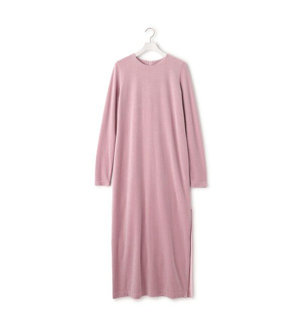 ADAM ET ROPE'「ベロア BOTANICAL DYED DRESS」|ワンピース|