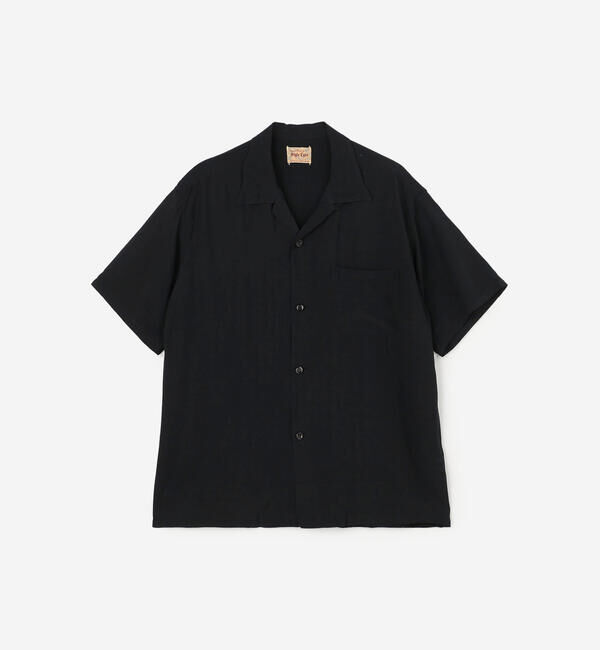  「STYLE EYES | 〈別注〉レーヨン ボウリングシャツ PLANE MEN」|シャツ・ブラウス|BLACK