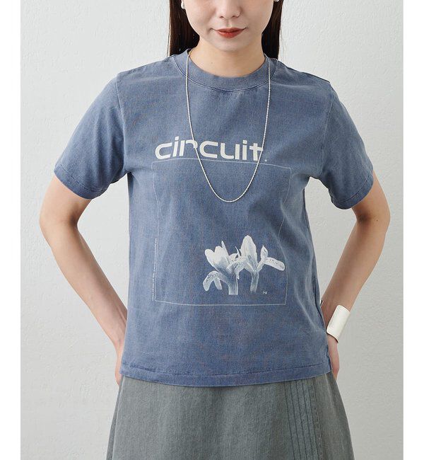 GEMINI「【GEMINI】FLOWER Tシャツ」|Tシャツ・カットソー|ネイビー