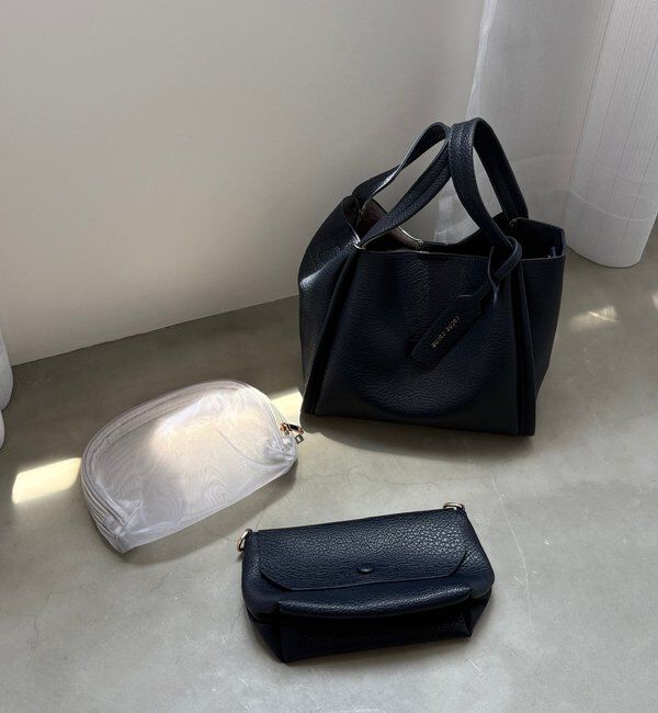  「【ベストセラーアイテム】ミニショルダー付ソフトレザー調ミニバッグ」|トートバッグ|