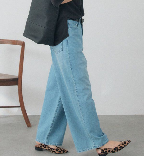  「【A・MONN】handsome DENIM PANTS」|デニム|サックスブルー