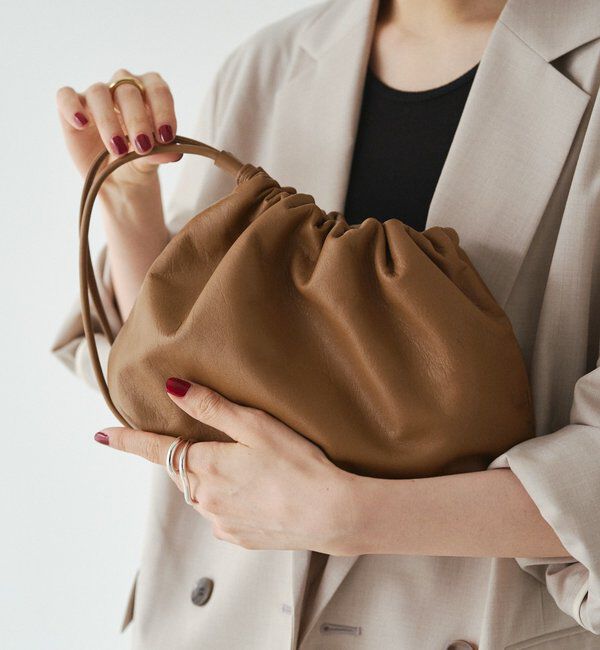  「【累計販売1万点超え】レザー巾着4WAYショルダーバッグ」|ショルダー・メッセンジャー|