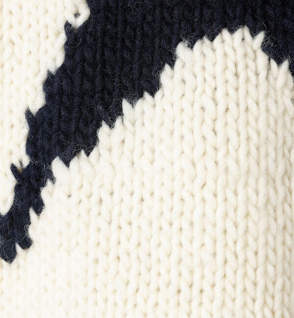 ABAHOUSE「【THRIFTY LOOK/スリフティールック】STAR HAND KNIT R」|ニット・セーター|