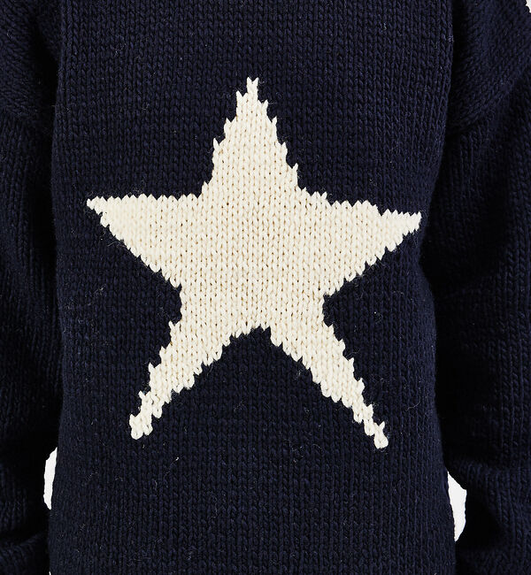 ABAHOUSE「【THRIFTY LOOK/スリフティールック】STAR HAND KNIT R」|ニット・セーター|
