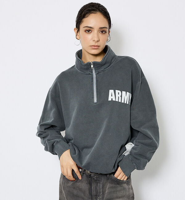 ABAHOUSE「【JOHNBULL/ジョンブル】ARMY スウェットハーフジップ /プルオーバー」|スウェット・ジャージ|