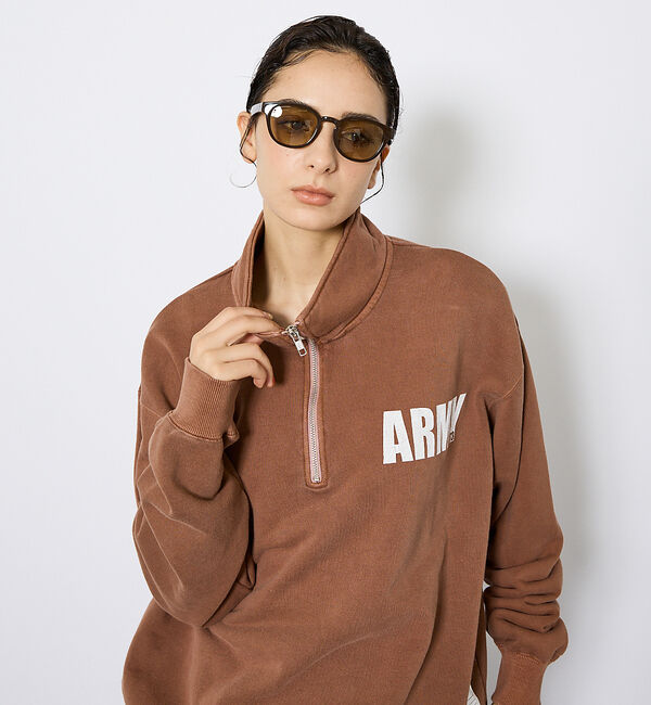 ABAHOUSE「【JOHNBULL/ジョンブル】ARMY スウェットハーフジップ /プルオーバー」|スウェット・ジャージ|