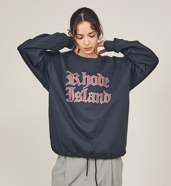 ABAHOUSE「【FRUIT OF THE LOOM】PRINT SWEAT7/プリントスウェッ」|スウェット・ジャージ|ブラック